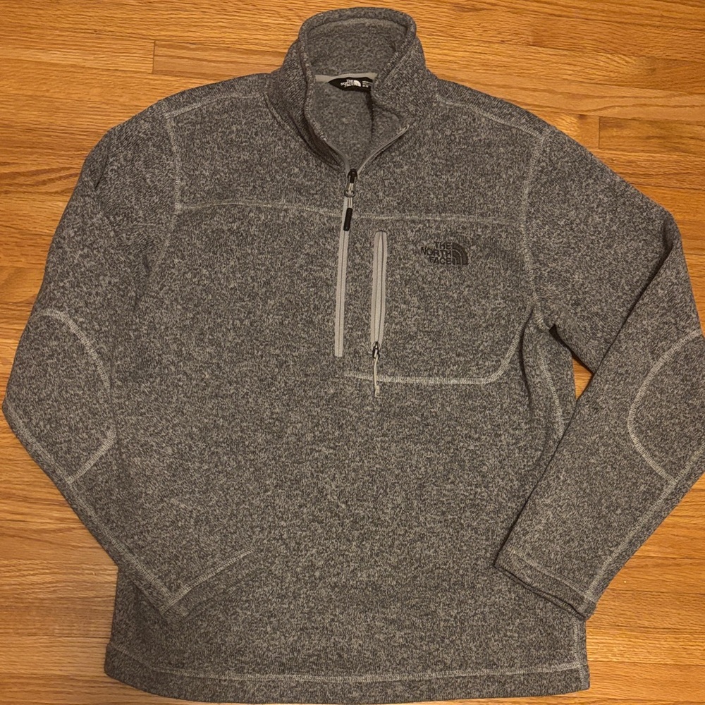 The North Face Men's Zip-Up Sweater in Gray sz M